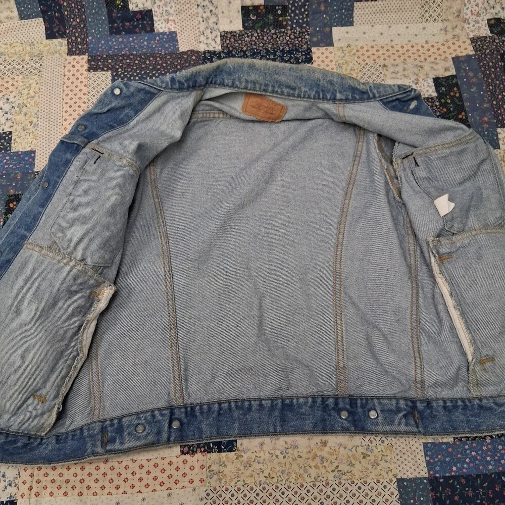 Vintage 80s Levis 71506 0214 Trucker Type 3 Denim Jacket Size 40 Made in USA